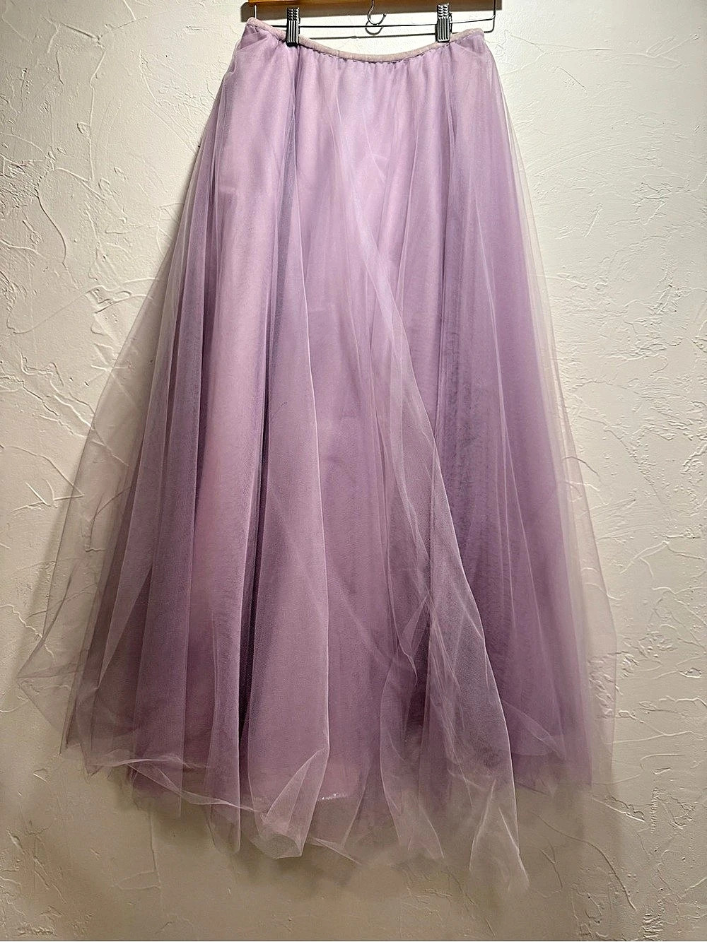 Vintage Ralph Lauren Layered Tulle Maxi Skirt Purple Waist Medium